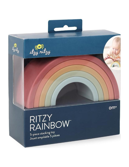 Juguete Apilable Arcoíris Itzy Ritzy - 5 Arcos Flexibles