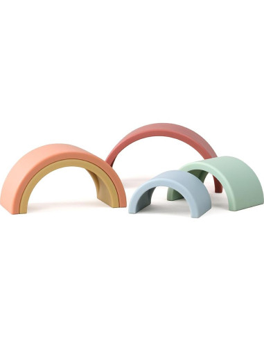 Juguete Apilable Arcoíris Itzy Ritzy - 5 Arcos Flexibles
