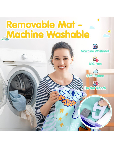 Alfombra de Juego 5-en-1 WeeHomm Dinosaurios 88.9 cm Lavable