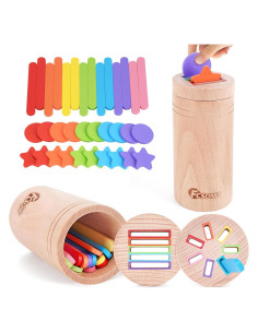 Juguetes Montessori FCSONU de Madera para Niños 1-3 Años