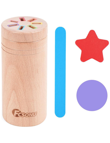 Juguetes Montessori FCSONU de Madera para Niños 1-3 Años