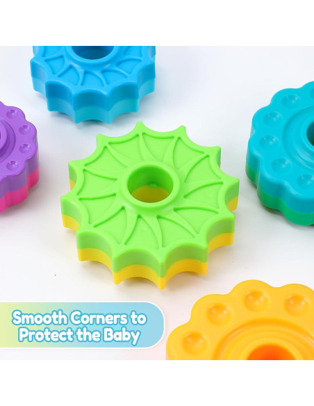 Juguete de Apilamiento Giratorio Riuja Arcoíris 1-3 Años