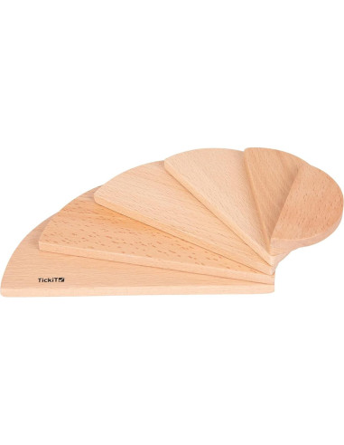 TickiT Paneles Arquitecto Naturales - Conjunto de 6 - Juguetes 12m+