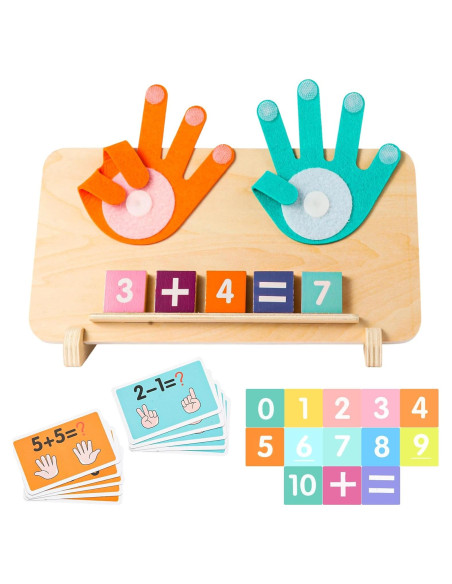 Juguete de Aprendizaje Montessori de Números de Madera - 13 Bloques