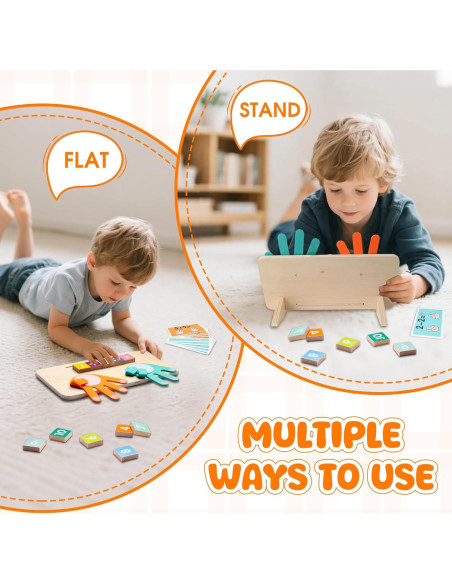 Juguete de Aprendizaje Montessori de Números de Madera - 13 Bloques