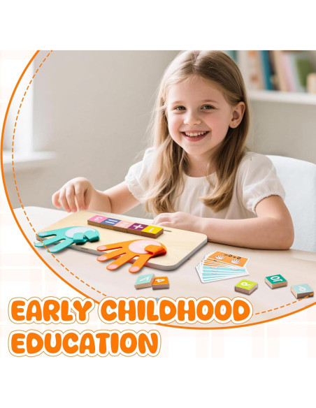 Juguete de Aprendizaje Montessori de Números de Madera - 13 Bloques