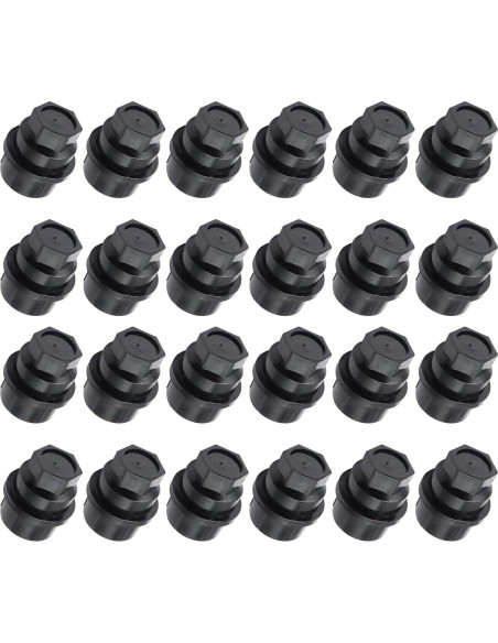 Cubiertas de Tuercas de Rueda Panwarmoll 24 Piezas M27 Hex 22mm