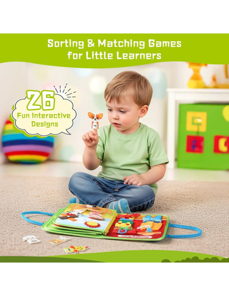 Tablero Ocupado Montessori POIKSHARK 30+ Actividades 3-6 Años