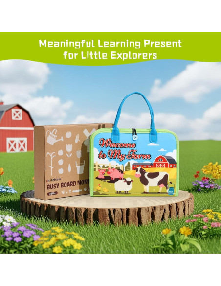 Tablero Ocupado Montessori POIKSHARK 30+ Actividades 3-6 Años