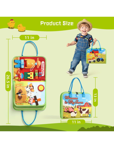 Tablero Ocupado Montessori POIKSHARK 30+ Actividades 3-6 Años