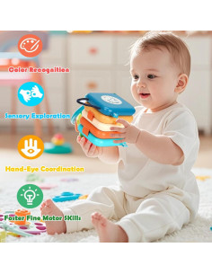 Tablero Ocupado Montessori FHJBJA 8 Actividades 0-3 Años 2