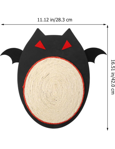 Alfombrilla Rascadora para Gatos POPETPOP 41.6cm Halloween