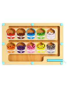 Rompecabezas Magnético de Madera YSYONM 23x15.5 cm 85 Bolas