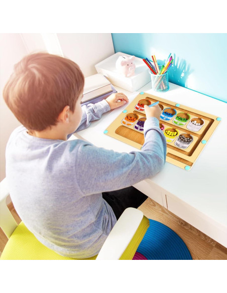 Rompecabezas Magnético de Madera YSYONM 23x15.5 cm 85 Bolas