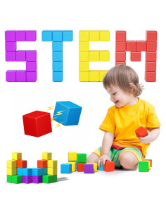 Bloques Magnéticos Grandes 20PCS Veneibe 3.61cm Juguetes STEM