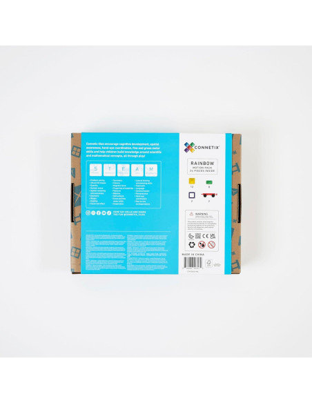 Paquete de Movimiento Arcoíris Connetix - 24 Piezas