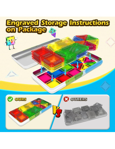 Azulejos Magnéticos Mini Coodoo 34 Piezas 3.76 cm STEM