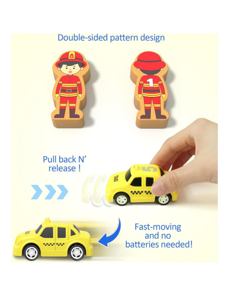 Bloques Apilables Montessori Coogam con Garajes de Coches - Juguete Educativo 2-4 Años