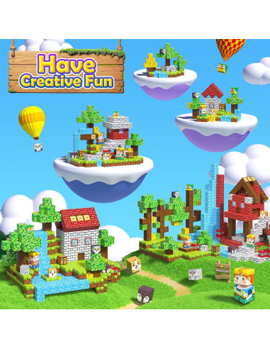 Azulejos Magnéticos de Animales de Granja 105PCS - Juguete Educativo