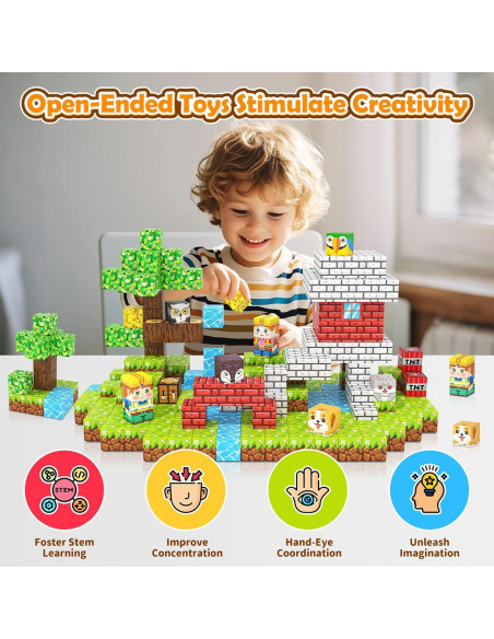 Azulejos Magnéticos de Animales de Granja 105PCS - Juguete Educativo