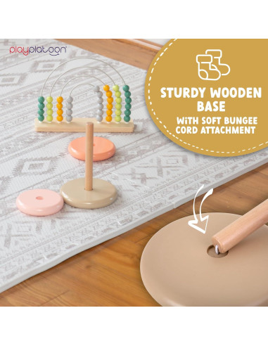 Juguete de Apilamiento de Anillos de Madera Play Platoon - Educativo