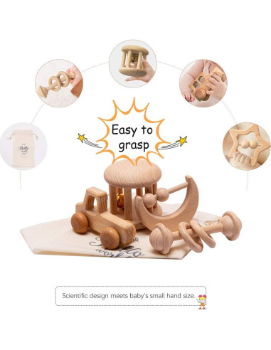 Sonajero de Madera Personalizable Vamos a Hacer 209g