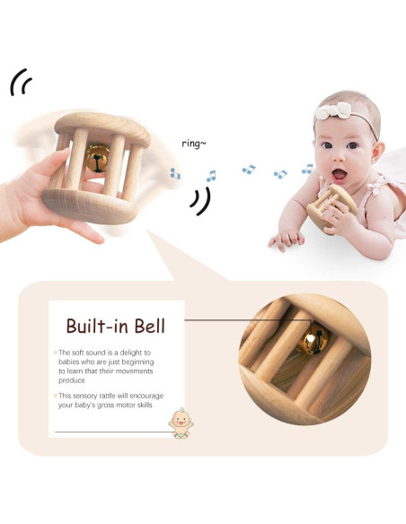 Sonajero de Madera Personalizable Vamos a Hacer 209g