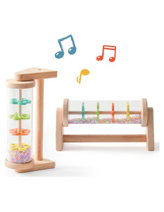 Palo de Lluvia Calmante de Madera MORDEDOR DE MADERA 15 cm