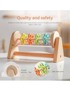 Palo de Lluvia Calmante de Madera MORDEDOR DE MADERA 15 cm 2