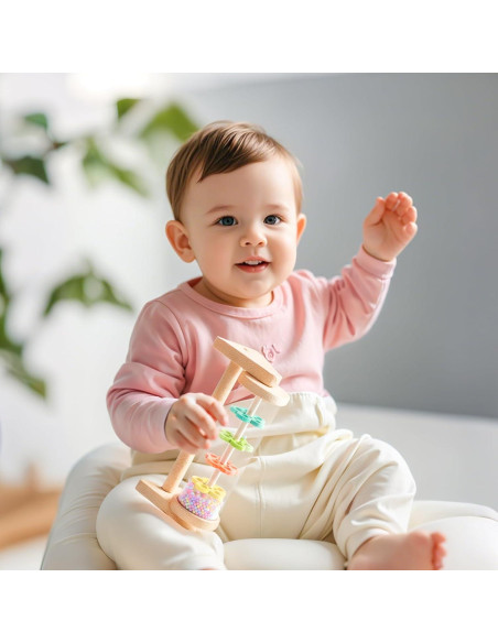 Palo de Lluvia Calmante de Madera MORDEDOR DE MADERA 15 cm