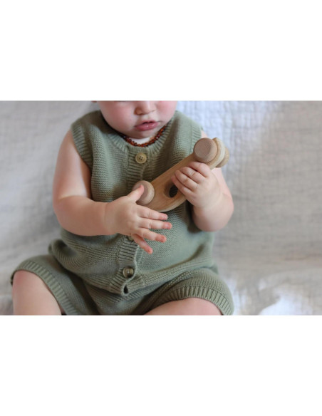 Coches de Madera Montessori - Paquete de 2 - 14.6 cm