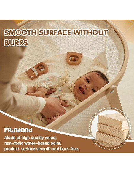 Juguetes de Madera Montessori Freniland 5 Piezas para Bebés