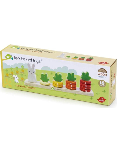 Tender Leaf Toys Zanahorias Contadoras - Juguete Educativo 18 meses+
