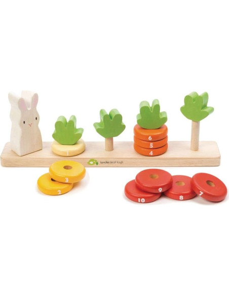Tender Leaf Toys Zanahorias Contadoras - Juguete Educativo 18 meses+