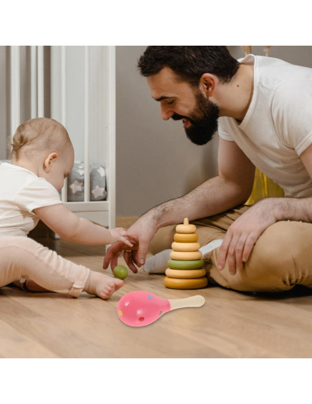 Maracas de Madera para Niños GALPADA 29.2 cm Juguete Musical