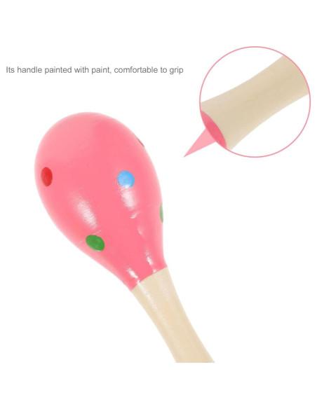 Maracas de Madera para Niños GALPADA 29.2 cm Juguete Musical