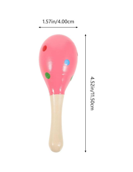 Maracas de Madera para Niños GALPADA 29.2 cm Juguete Musical