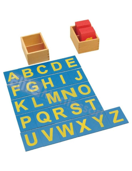 Letras de Lija Montessori Elite - Mayúsculas y Minúsculas