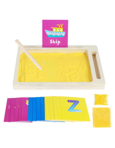 Bandeja de Arena Montessori de Madera para Niños 22.5x18cm