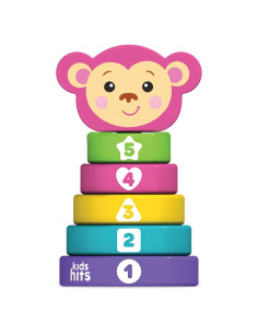 Juguete de Apilamiento de Madera Kids Hits Mono 11.5x23.1cm