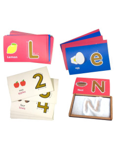 Tarjetas Táctiles de Letras y Números MFM TOYS - Aprendizaje Temprano
