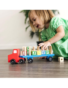 Bloques de Alfabeto en Camión de Madera Melissa & Doug 2