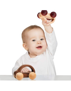 Carro de Empuje de Madera Orgánica Hagamos 2 Piezas 2