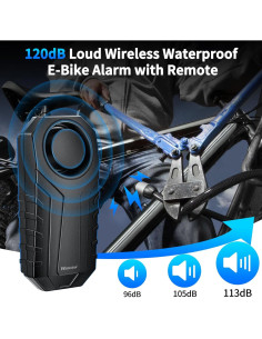 Alarma de Vibración WSDCAM 113dB para Bicicleta y Motocicleta 2