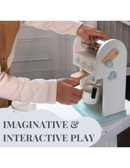 Juego de Café de Madera Toodly - Set Imaginativo para Niños