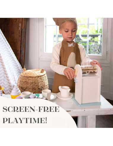 Juego de Café de Madera Toodly - Set Imaginativo para Niños