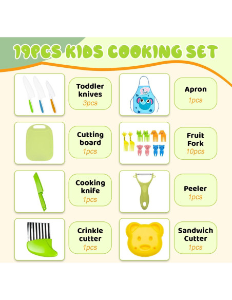 Juego de Cocina Montessori 19 Piezas AIXMEET para Niños