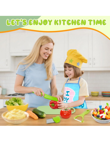 Juego de Cocina Montessori 19 Piezas AIXMEET para Niños