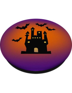 PopSockets Casa Embrujada Halloween Negro Naranja Púrpura 2