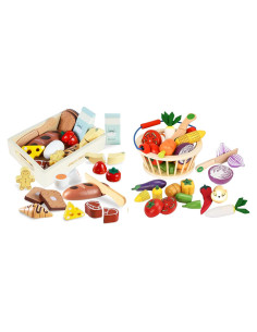 Set de Juguetes de Cocina de Madera Smartwo 12 Piezas